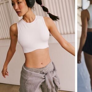 New! Free people movement go to smooth cropped muscle size s/xs